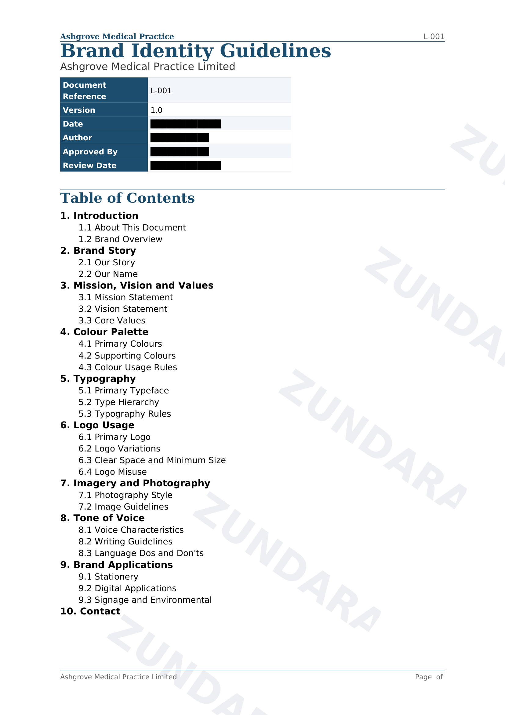 Preview of Brand Identity Guidelines