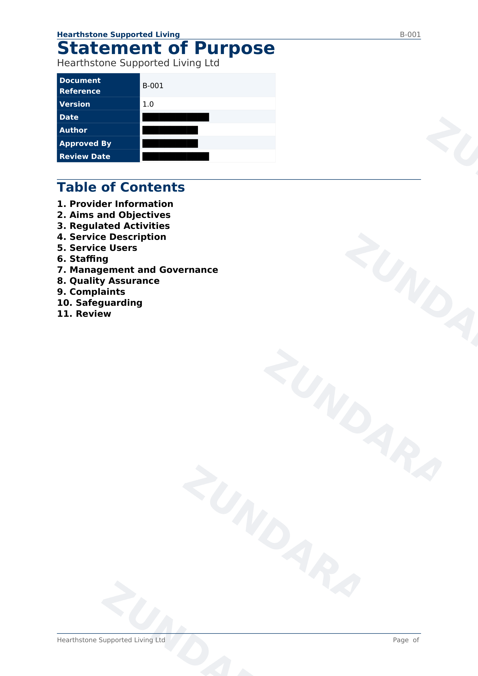 Preview of Statement of Purpose