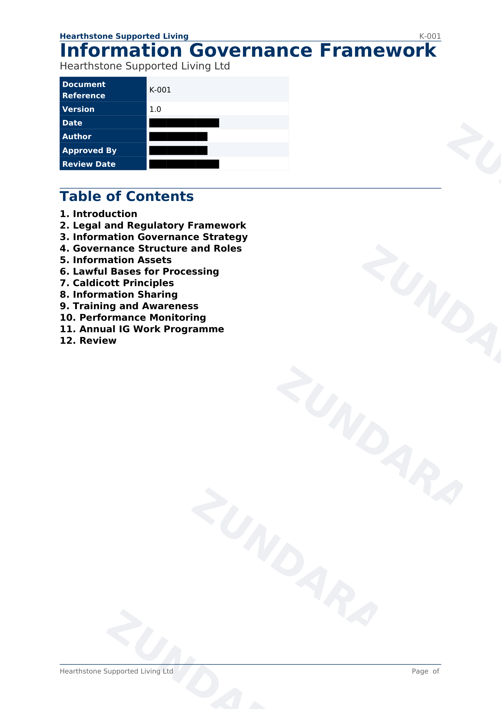 Preview of Data Protection Policy