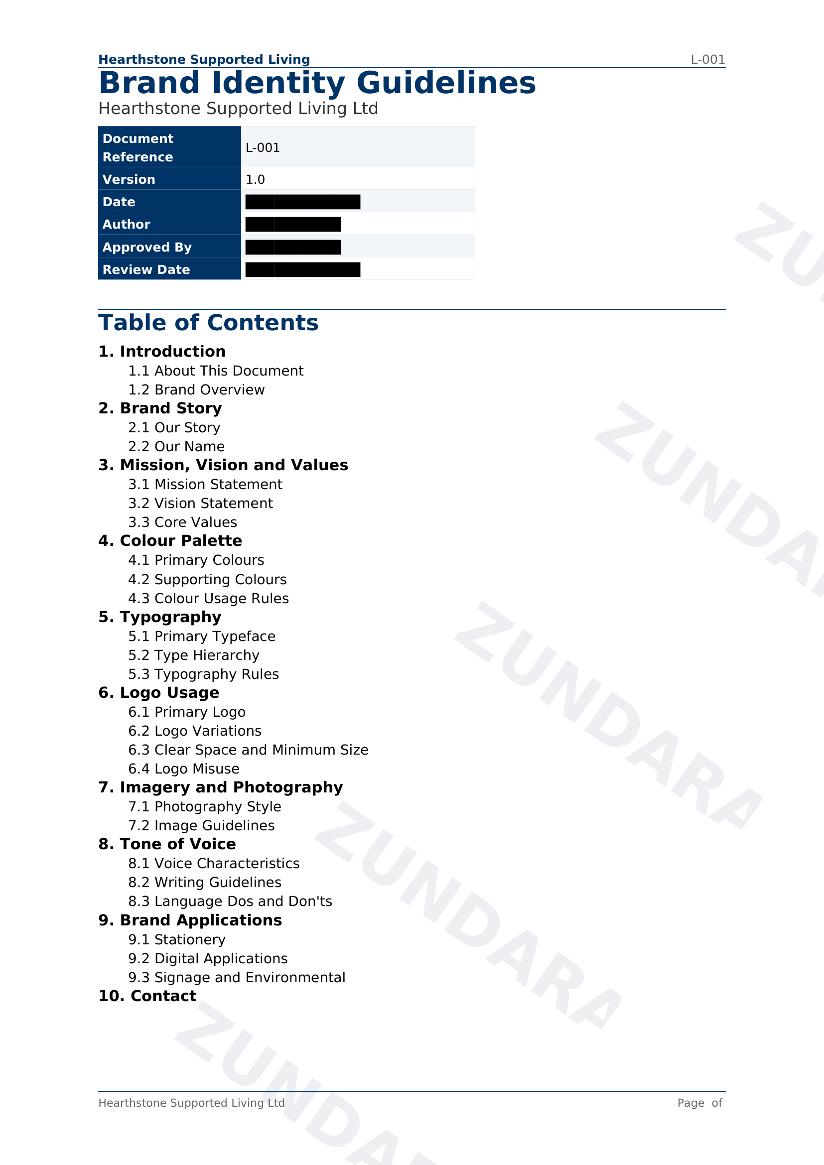 Preview of Brand Identity Guidelines